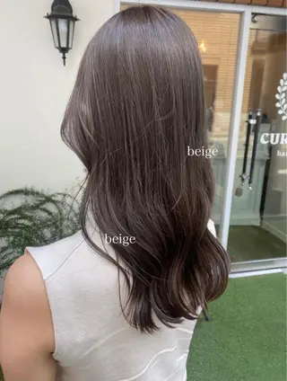 ロング カラー ヘアアレンジ あおい 🍒暖色カラーのヘアスタイル