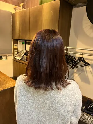 ミディアム 松原 樹里のヘアスタイル