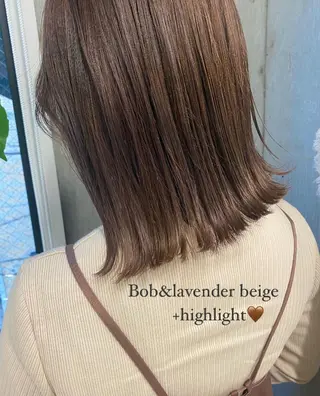 ミディアム カラー フクダ ジュリのヘアスタイル