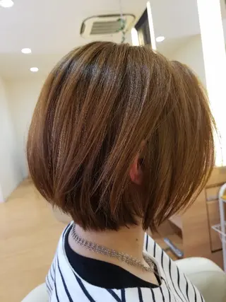 ショート カラー 髪質改善/ハイライト 小林秀樹のヘアスタイル