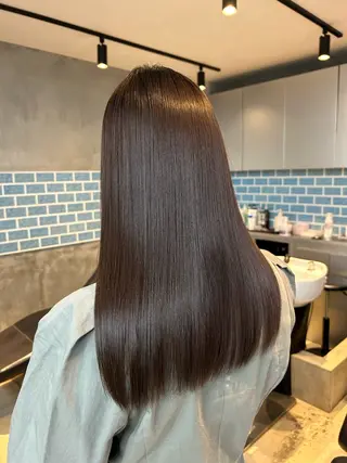 セミロング カラー パーマ VIE表参道所属・艶感カラー🫧縮毛 矯正🌟りょおのヘアスタイル