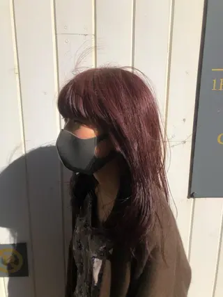 セミロング カラー 鈴村 大介のヘアスタイル