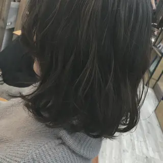 ショート ミディアム カラー パーマ 前髪顔周り✂️店長 ❤️アマミヤ❤️のヘアスタイル