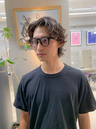 パーマ メンズ tetohair 横井伴典のヘアスタイル