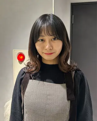 ミディアム 寺川留以 /カットモデル募集中のヘアスタイル