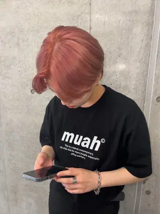 ショート カラー メンズ ハイトーン/ネイル /ミウ 🌺❤︎のネイルデザイン