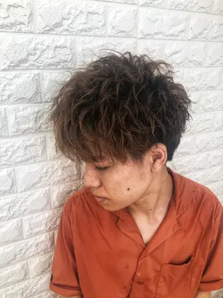 パーマ メンズ 北脇 健治のヘアスタイル