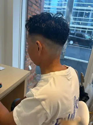 ショート パーマ メンズ 大川 綾乃のヘアスタイル