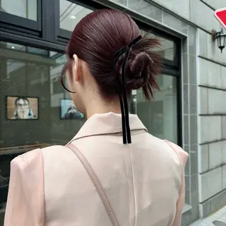 ロング カラー ヘアアレンジ 🌐サトウ リョウ🌐のヘアスタイル