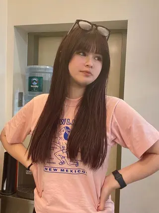 ロング カラー ♡くすみトレンド ♡Rikutoのヘアスタイル