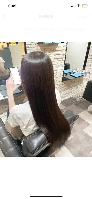 ロング かりん髪質改善 /メンズカットのヘアスタイル