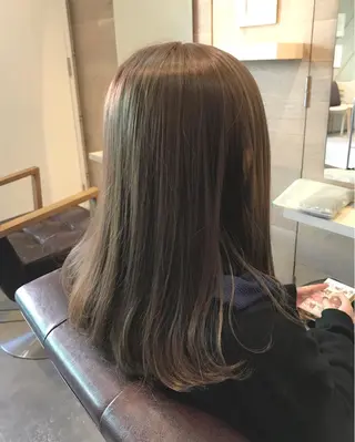 セミロング カラー she2.shinjuku所属・顧客様専用予約 新規予約不可のヘアスタイル