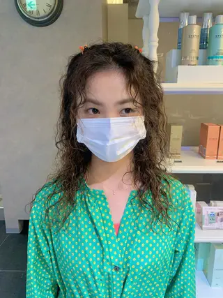 ロング パーマ 桃果 momokaのヘアスタイル