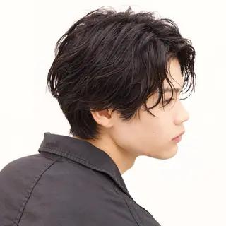 ショート パーマ メンズ メンズサロン/川越/ モリワキフウガのヘアスタイル