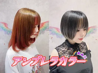 セミロング カラー 韓国ヘアー🦄ྀི オタク美容師🌈山本のヘアスタイル