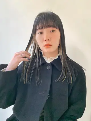 セミロング ハイトーンNo.1✨ パーマ✨イマイタツヤのヘアスタイル