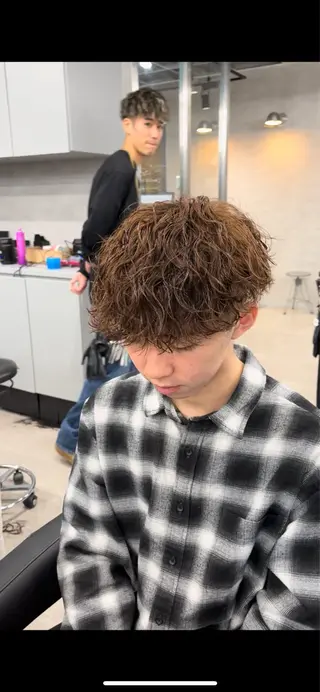 パーマ メンズ 🔥メンズカット＋ パーマの達人🔥のヘアスタイル