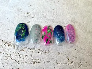 ネイル 💙0203 munimusanのネイルデザイン