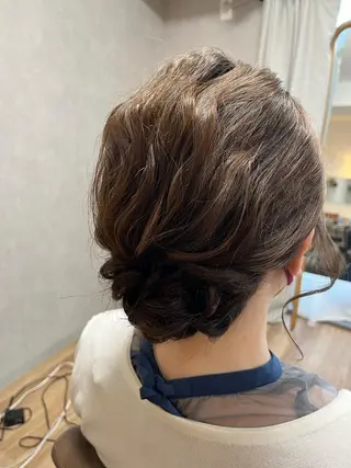 セミロング ヘアアレンジ MIKOTO/マンツ ーマン/髪質改善🤎のヘアスタイル