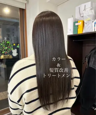 セミロング 中村 由布紀のヘアスタイル
