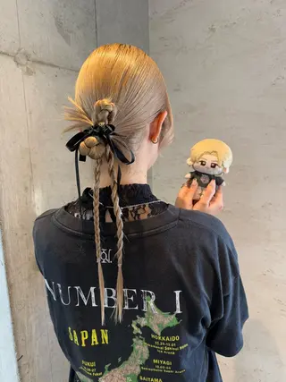 ロング ヘアアレンジ 女性に人気♪ はやしほのかのヘアスタイル