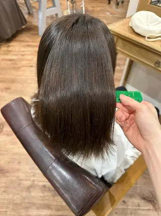 ショート パーマ little広島所属・【縮毛矯正】 予約リクエストのみ可のヘアスタイル