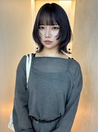 ミディアム カラー Kureha/ネイル トレンドヘアのヘアスタイル