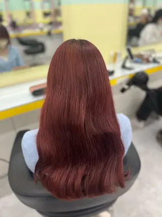 ロング カラー ハイトーンカラー 🦄レイヤーカットのヘアスタイル