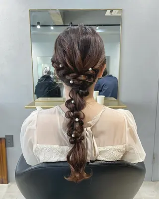 ヘアアレンジ 【arc】Ruri コテ巻き風パーマのヘアスタイル