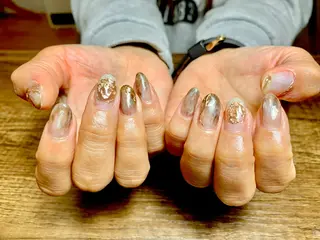 ネイル うる艶♡透明感ネイル Rirashiaのネイルデザイン