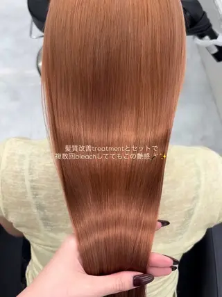 セミロング Hina🎀♡ 暖色/縮毛のヘアスタイル