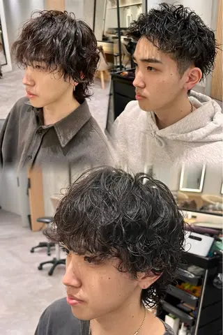 パーマ メンズ Lond profil 浦和所属・【韓国・ショー ト・パーマ】店長海気のヘアスタイル