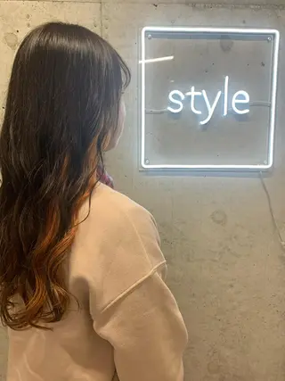 ロング カラー ヘアアレンジ サナ🌱 切りっぱなしボブのヘアスタイル