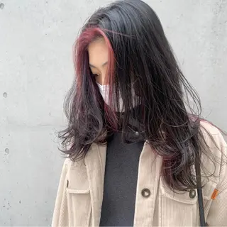 ロング カラー ヘアアレンジ ハイトーン/美髪矯正 🍃大江拓実のヘアスタイル