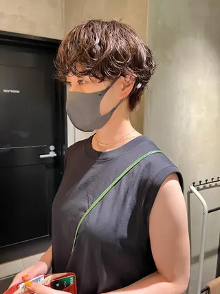 ショート パーマ アンニュイヘア🪽 ayumiのヘアスタイル