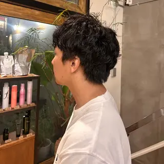 パーマ メンズ MASHU所属・デザインカラー /北堀江/リノのヘアスタイル