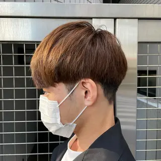 ショート カラー メンズ 【メンズ縮毛矯正】 田中秀斗のヘアスタイル