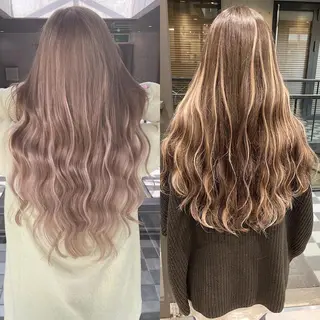 ロング カラー ヘアアレンジ TATSUYA アートディレクターのヘアスタイル