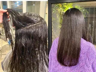 ロング NORA Journey所属・ブリーチカラー/ブロ ンドレイヤーカットのヘアスタイル