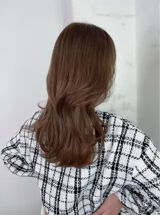 ロング MINAMO 韓国レイヤーのヘアスタイル