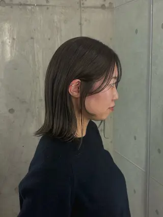 ミディアム カラー ドアベルヘアリビング所属・加藤志保 🎗️🫧モデル募集のヘアスタイル