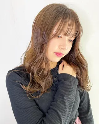 セミロング 剣持友希/ifh iizuka/高崎のヘアスタイル