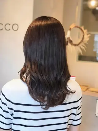 セミロング カラー ROCCO ひなこのヘアスタイル