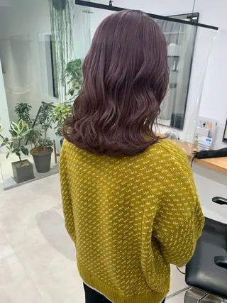 ミディアム カラー REINA☁️透明感 カラー/ぷつっと♡のヘアスタイル