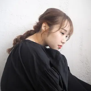 ミディアム カラー ヘアアレンジ 🫧透明感カラー/ ボブ/小笠原🪽のヘアスタイル