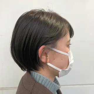 ショート カラー カトウ ユウカのヘアスタイル