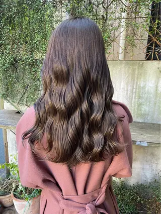 カラー うる艶カラー× ハイトーン/miuのヘアスタイル