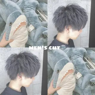 ショート カラー パーマ メンズ ami by Absolute所属・🐠店長 二田直人🐠のヘアスタイル