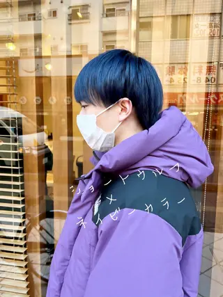 ショート カラー アザマ　ヤスカツ _rosso 川口のヘアスタイル