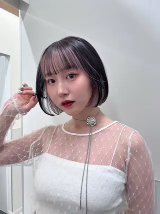 ショート カラー 原宿ボブ・髪質改善 輝来のヘアスタイル